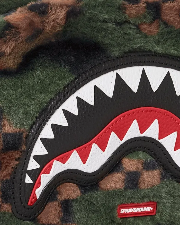 Bags SPRAYGROUND BIG SKY FUR SHARK MESSENGER BRICK BAG