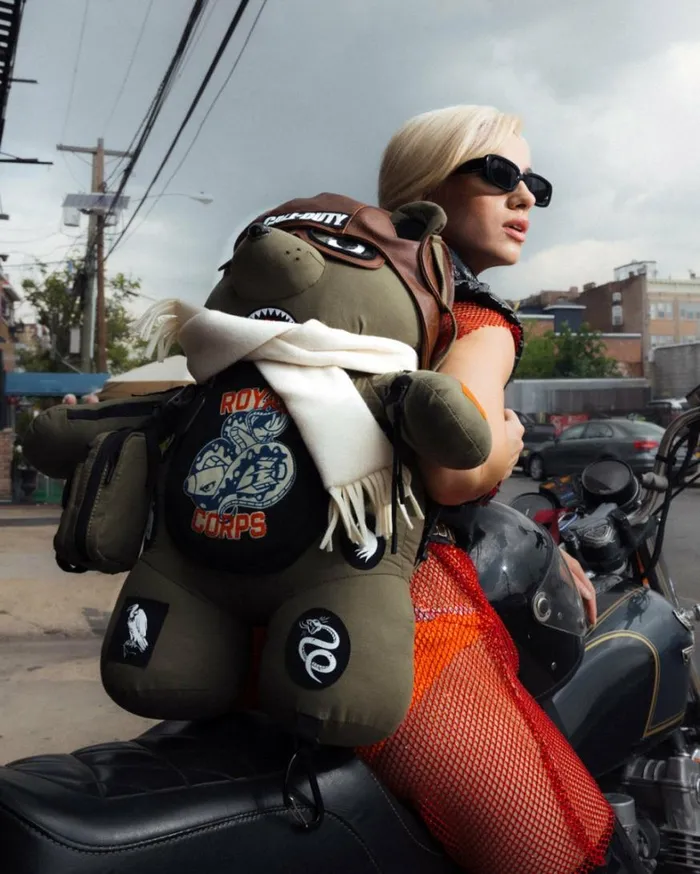 Bags SPRAYGROUND CALL OF DUTY AVIATOR FEARLESS MONEYBEAR TEDDYBEAR BACKPACK