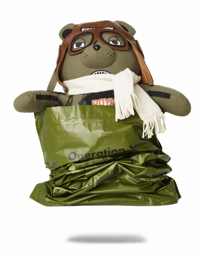 Bags SPRAYGROUND CALL OF DUTY AVIATOR FEARLESS MONEYBEAR TEDDYBEAR BACKPACK