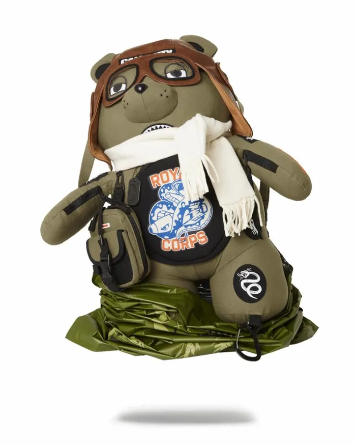 Bags SPRAYGROUND CALL OF DUTY AVIATOR FEARLESS MONEYBEAR TEDDYBEAR BACKPACK