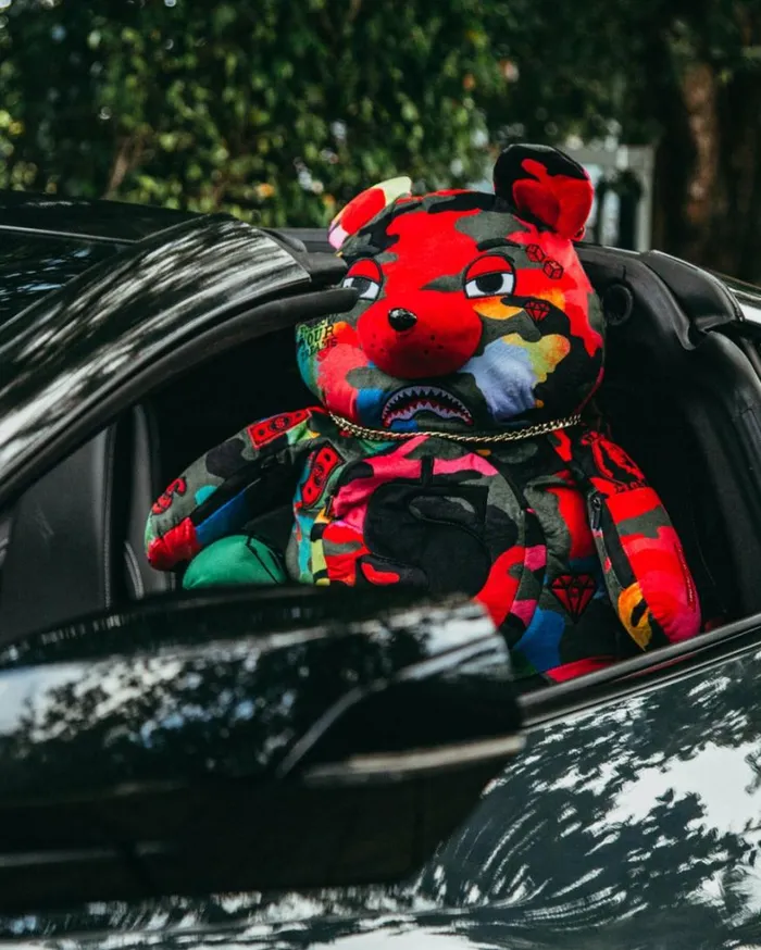 Bags SPRAYGROUND CAMOBURST MONEYBEAR TEDDYBEAR BACKPACK