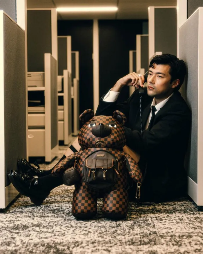 Bags SPRAYGROUND CHECKMATE ROYALE MONEYBEAR TEDDYBEAR BACKPACK