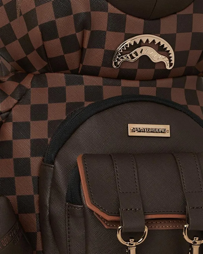 Bags SPRAYGROUND CHECKMATE ROYALE MONEYBEAR TEDDYBEAR BACKPACK