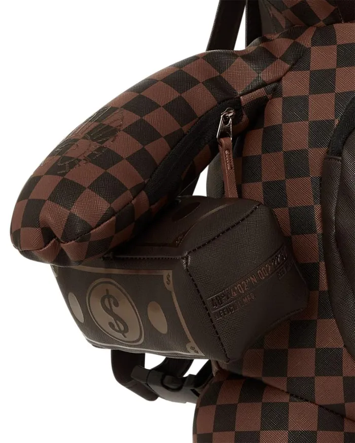 Bags SPRAYGROUND CHECKMATE ROYALE MONEYBEAR TEDDYBEAR BACKPACK