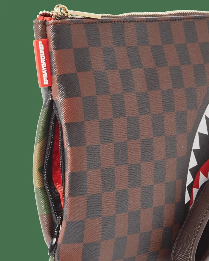 Bags SPRAYGROUND CHECKS IN CAMOFLAUGE CROSSOVER CLUTCH