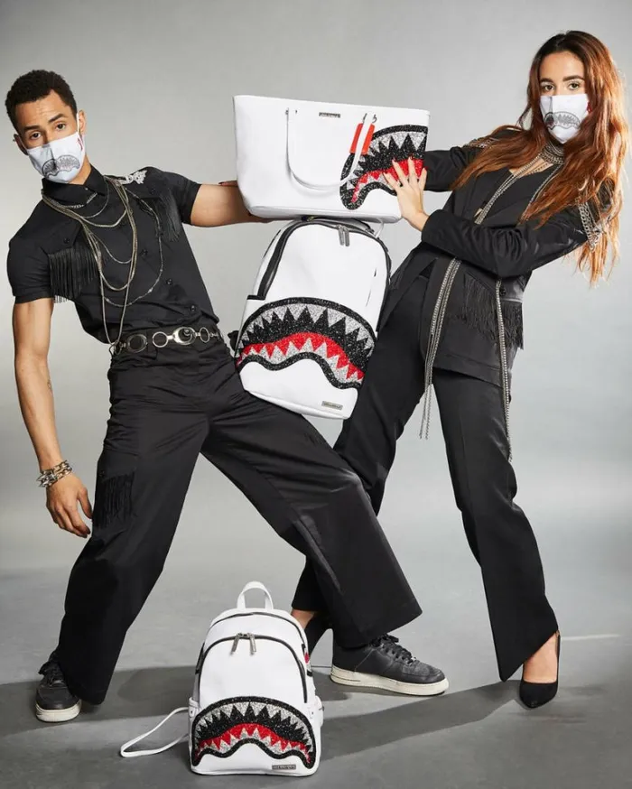 Bags SPRAYGROUND CLEARCUT SAVAGE BACKPACK WHITE