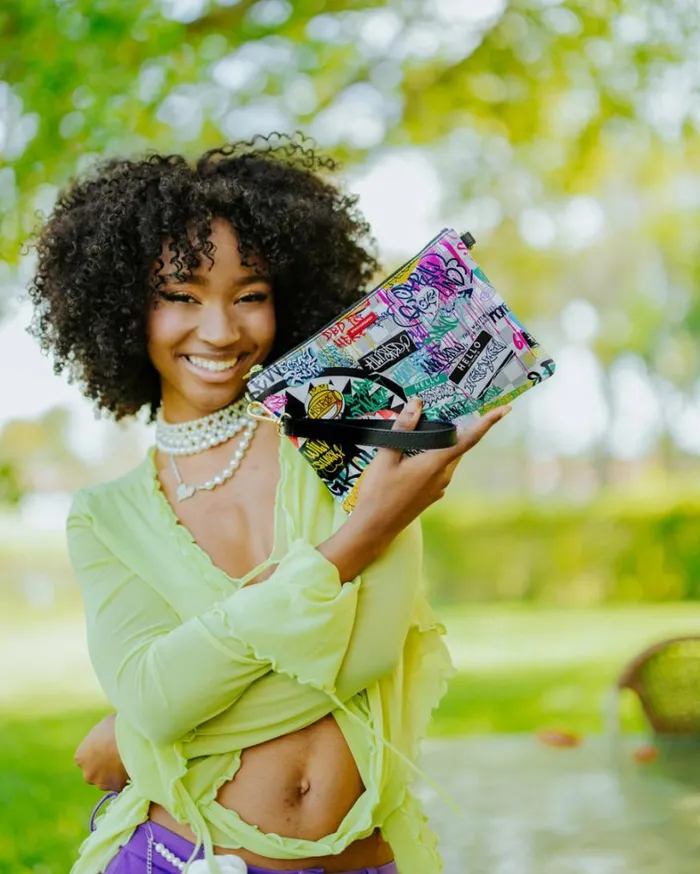 Bags SPRAYGROUND CREATE ANOTHER DAY CROSSOVER CLUTCH W SHOULDER STRAP