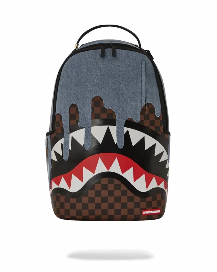 Bags SPRAYGROUND FABRIC HOUSE SHARK DRIP BACKPACK