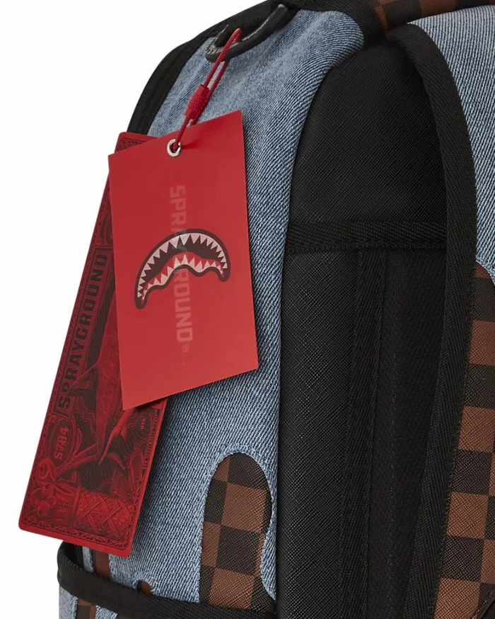 Bags SPRAYGROUND FABRIC HOUSE SHARK DRIP BACKPACK