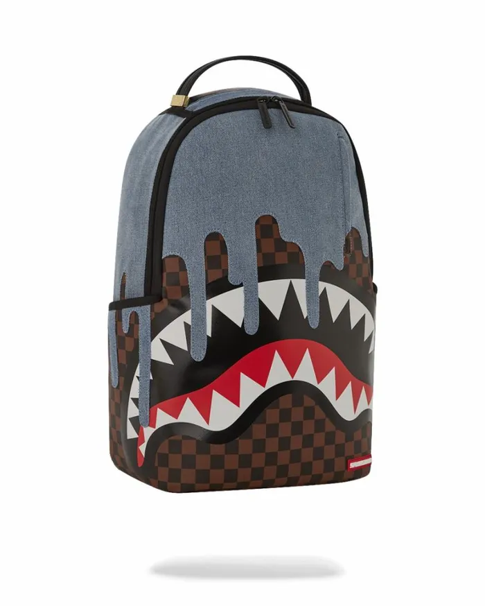 Bags SPRAYGROUND FABRIC HOUSE SHARK DRIP BACKPACK