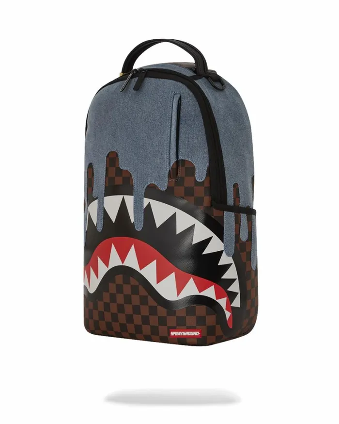 Bags SPRAYGROUND FABRIC HOUSE SHARK DRIP BACKPACK