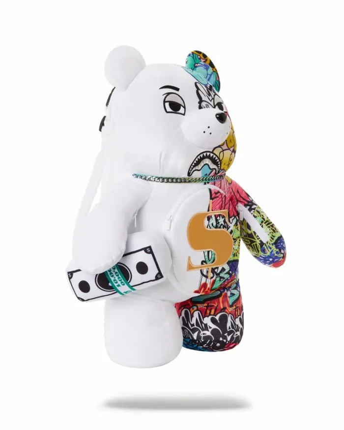 Bags SPRAYGROUND HALF GRAFF MONEYBEAR TEDDYBEAR BACKPACK
