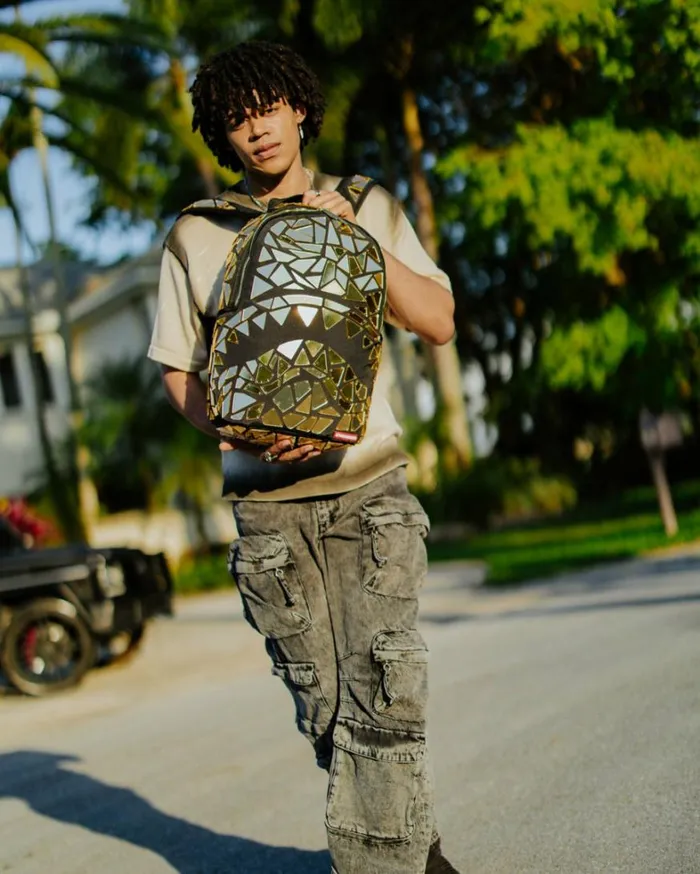 Bags SPRAYGROUND HAND MADE MIRROR SHARK BURST 8211 SUPER EXCLUSIVE