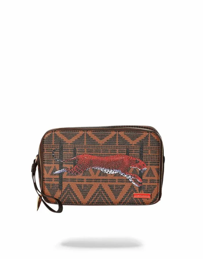 Bags SPRAYGROUND LEOPARDS IN PARIS TOILETRY AKA MONEY BAG