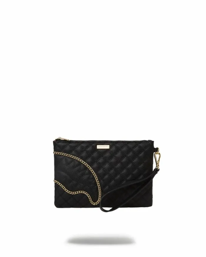 Bags SPRAYGROUND LEVELED UP SPLIT QUILT SHARK CROSSOVER CLUTCH