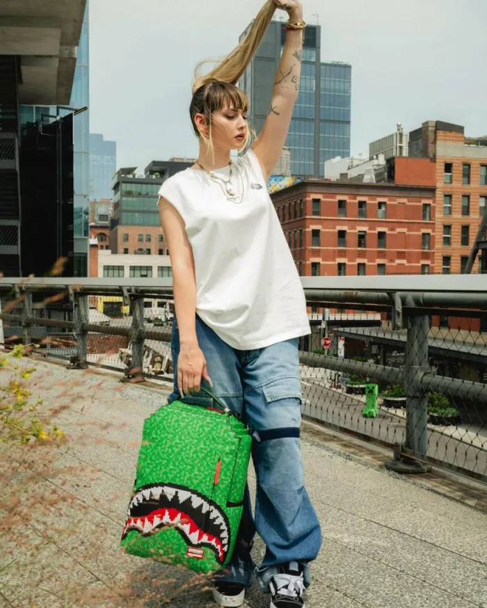 Bags SPRAYGROUND MINECRAFT CREEPER SHARK BACKPACK