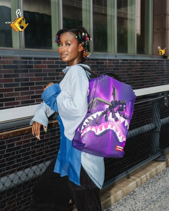 Bags SPRAYGROUND MINECRAFT ENDER DRAGON ATTACK BACKPACK