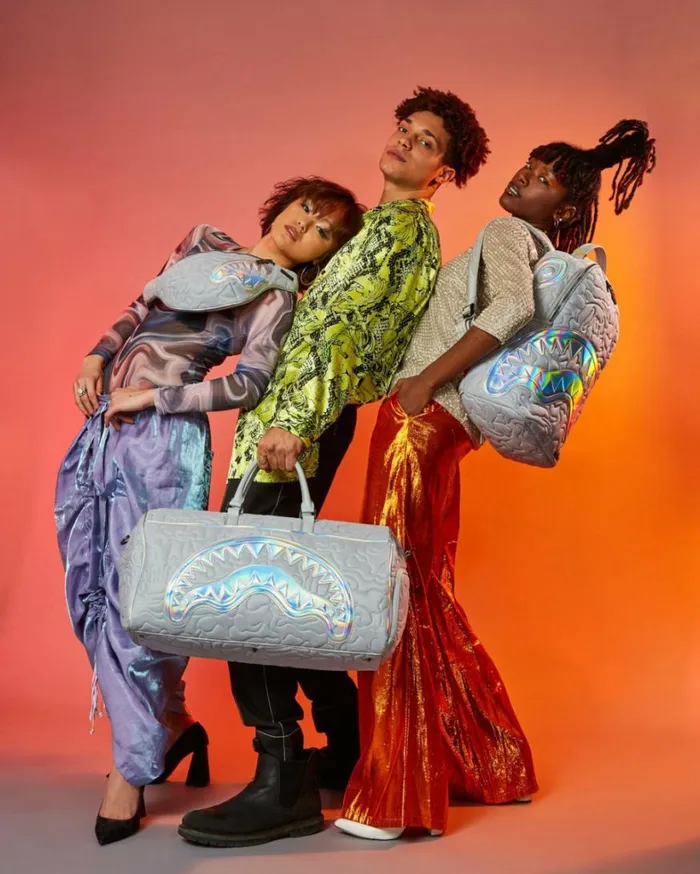 Bags SPRAYGROUND MIRASHAKU IRIDESCENT QUILT SAVVY CROSSBODY