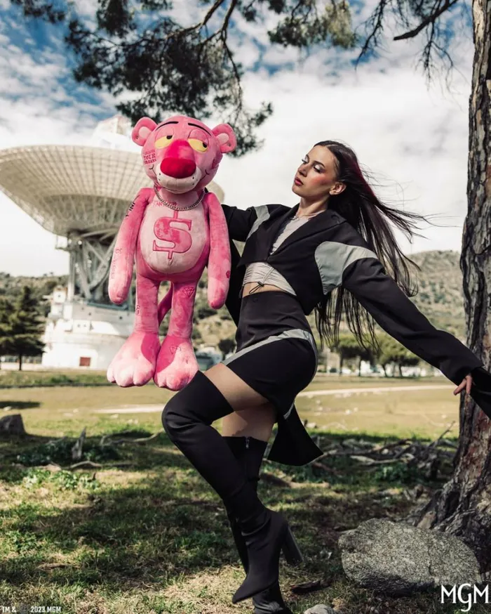 Bags SPRAYGROUND PINK PANTHER UP TO NO GOOD TEDDY BEAR BACKPACK