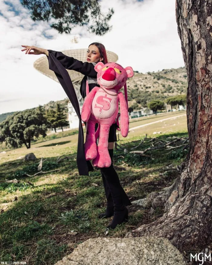 Bags SPRAYGROUND PINK PANTHER UP TO NO GOOD TEDDY BEAR BACKPACK
