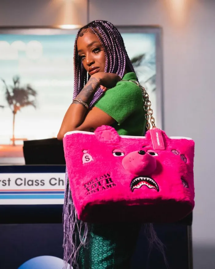 Bags SPRAYGROUND PLUSH MONEYBEAR TOTE PINK