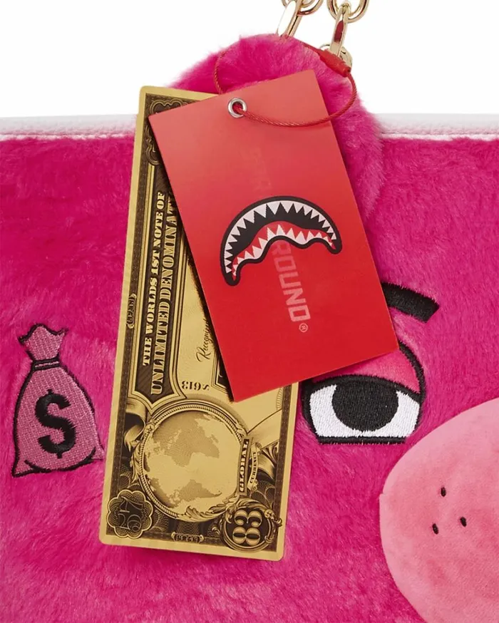 Bags SPRAYGROUND PLUSH MONEYBEAR TOTE PINK