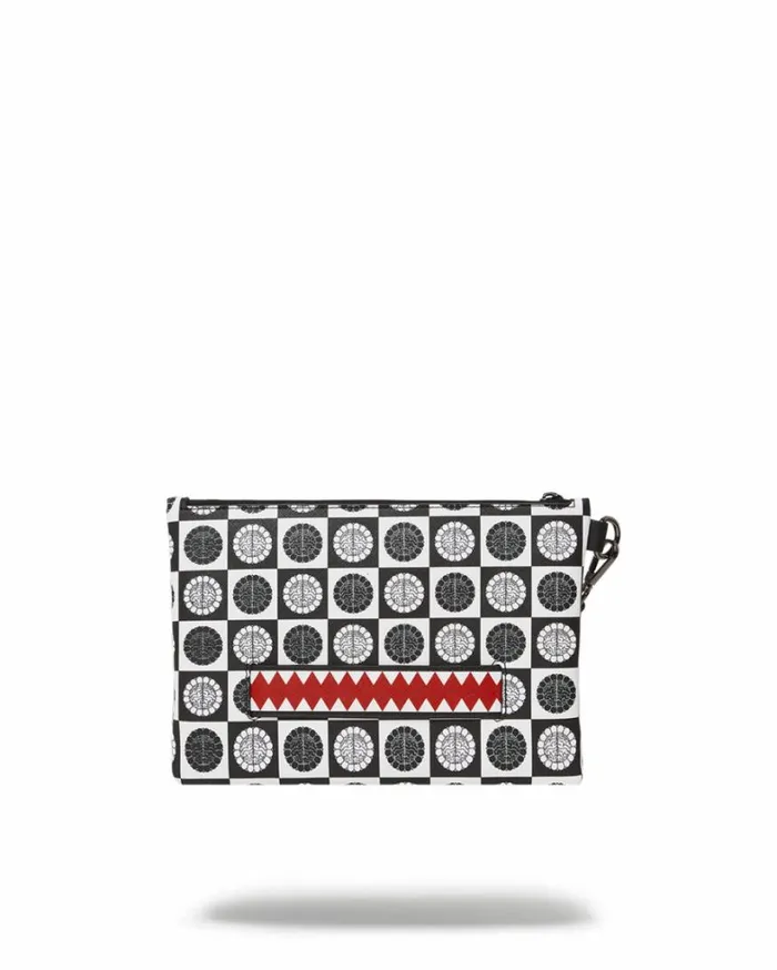 Bags SPRAYGROUND POODLE CHECK RON ENGLISH COLLAB POUCHETTE
