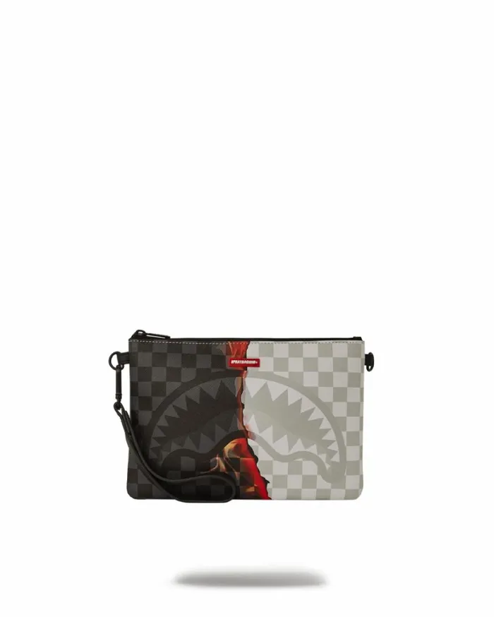Bags SPRAYGROUND RING OF FIRE CROSSOVER CLUTCH W SHOULDER STRAP