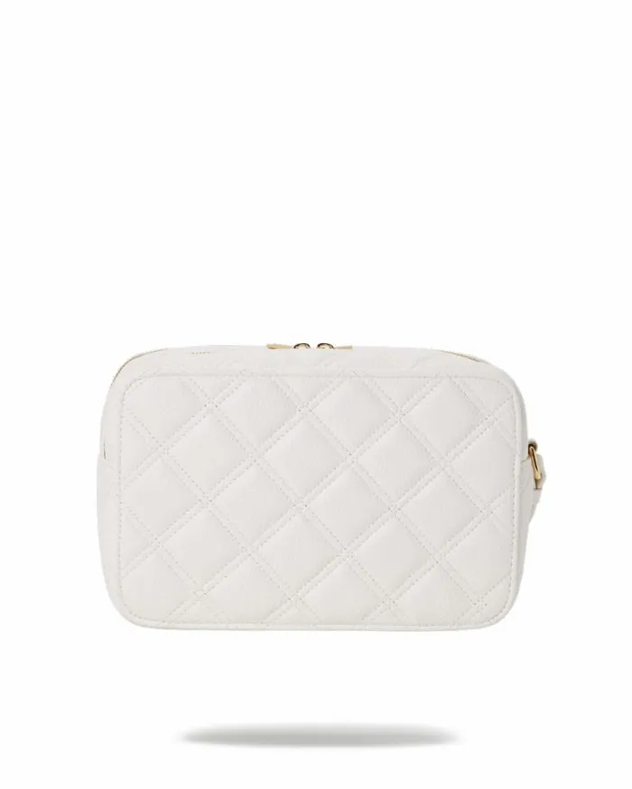 Bags SPRAYGROUND RIVIERA LE BLANC GOLD CHAIN SHARK TOILETRY BAG