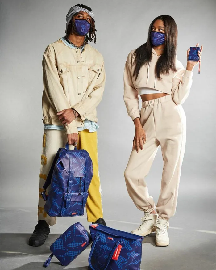 Bags SPRAYGROUND SHARK CHECK BLUE WALLET