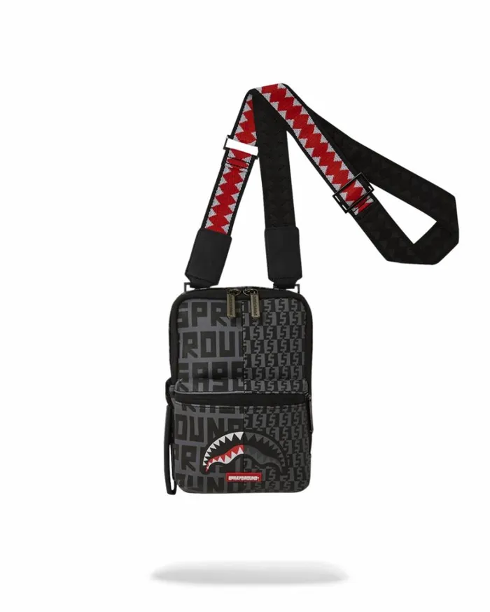 Bags SPRAYGROUND SHARKFINITY STEALTH PILOT MESSENGER SLING BAG