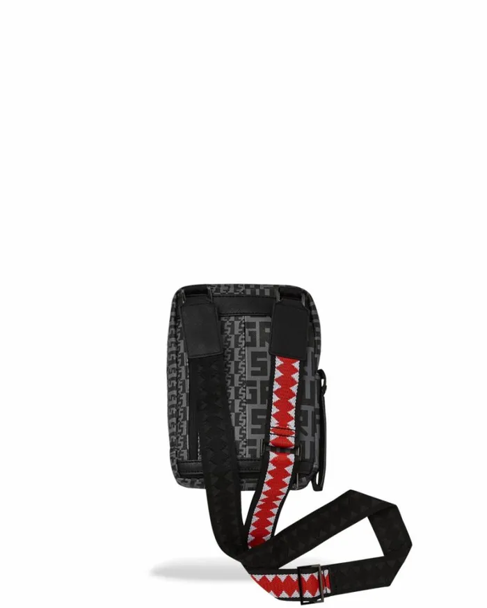 Bags SPRAYGROUND SHARKFINITY STEALTH PILOT MESSENGER SLING BAG