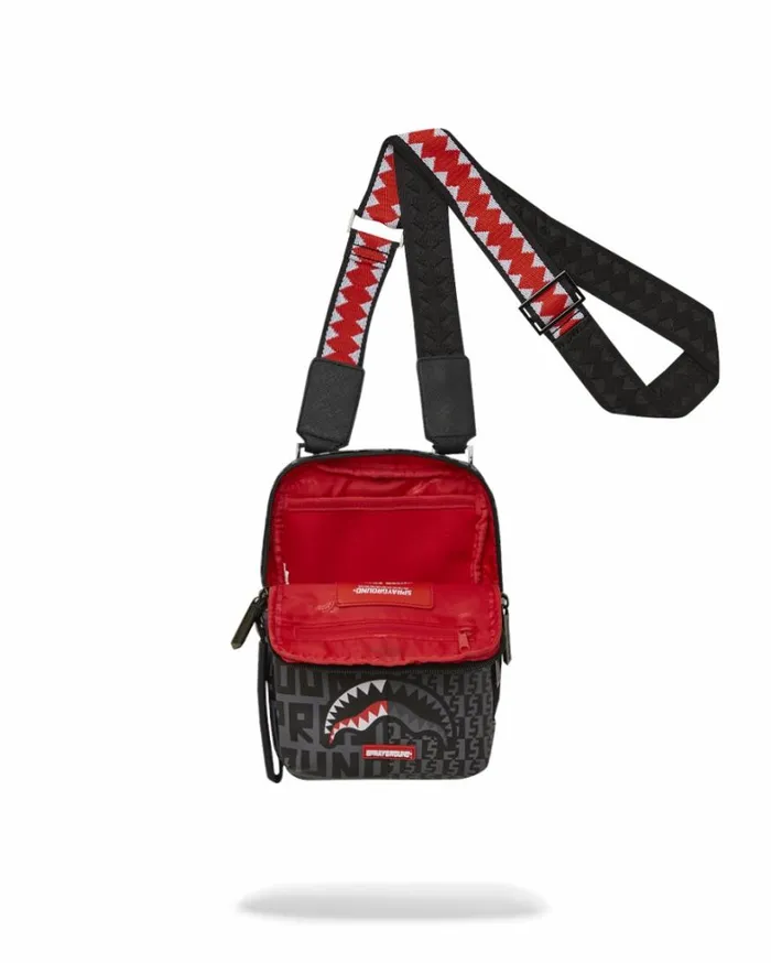 Bags SPRAYGROUND SHARKFINITY STEALTH PILOT MESSENGER SLING BAG