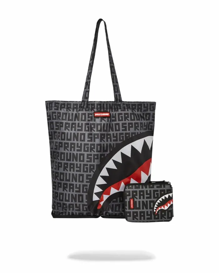 Bags SPRAYGROUND SHARKFINITY STEALTH PILOT PACKABLE TOTE