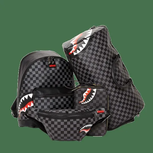 Bags SPRAYGROUND SHARKS IN PARIS BLACK CHECKERED EDITION Bags SPRAYGROUND SHARKS IN PARIS BLACK CHECKERED EDITION
