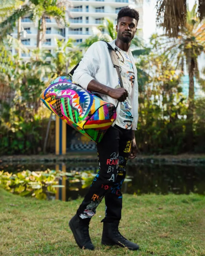 Bags SPRAYGROUND SHARKS IN PARIS CITY STREAKS DUFFLE