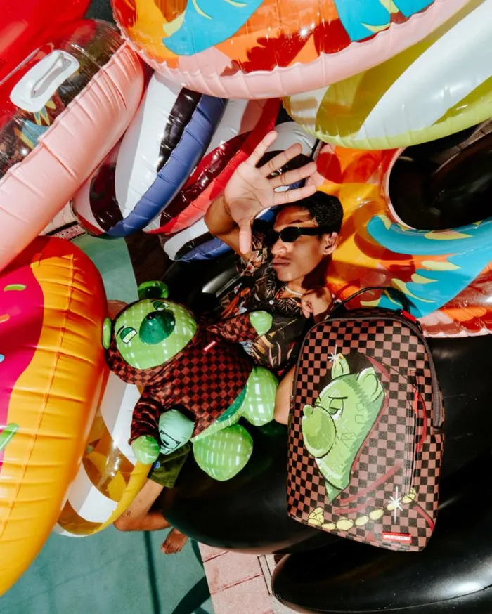 Bags SPRAYGROUND SHARKS IN PARIS FADE AWAY HOODIE MONEYBEAR TEDDYBEAR BACKPACK