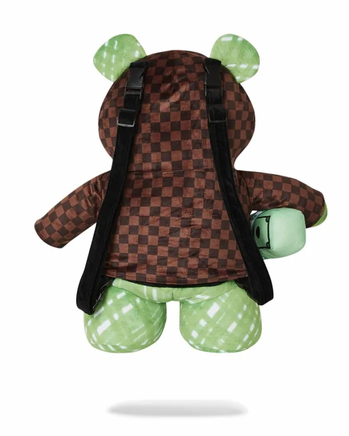 Bags SPRAYGROUND SHARKS IN PARIS FADE AWAY HOODIE MONEYBEAR TEDDYBEAR BACKPACK