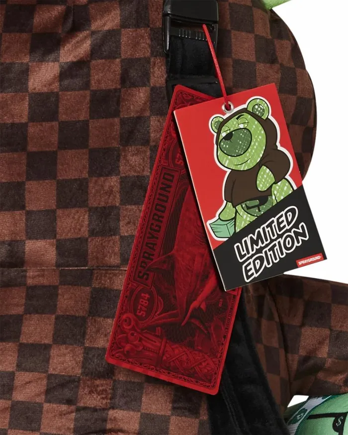 Bags SPRAYGROUND SHARKS IN PARIS FADE AWAY HOODIE MONEYBEAR TEDDYBEAR BACKPACK
