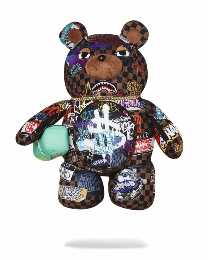 Bags SPRAYGROUND SHARKS IN PARIS THE RIZZ MONEYBEAR TEDDYBEAR BACKPACK