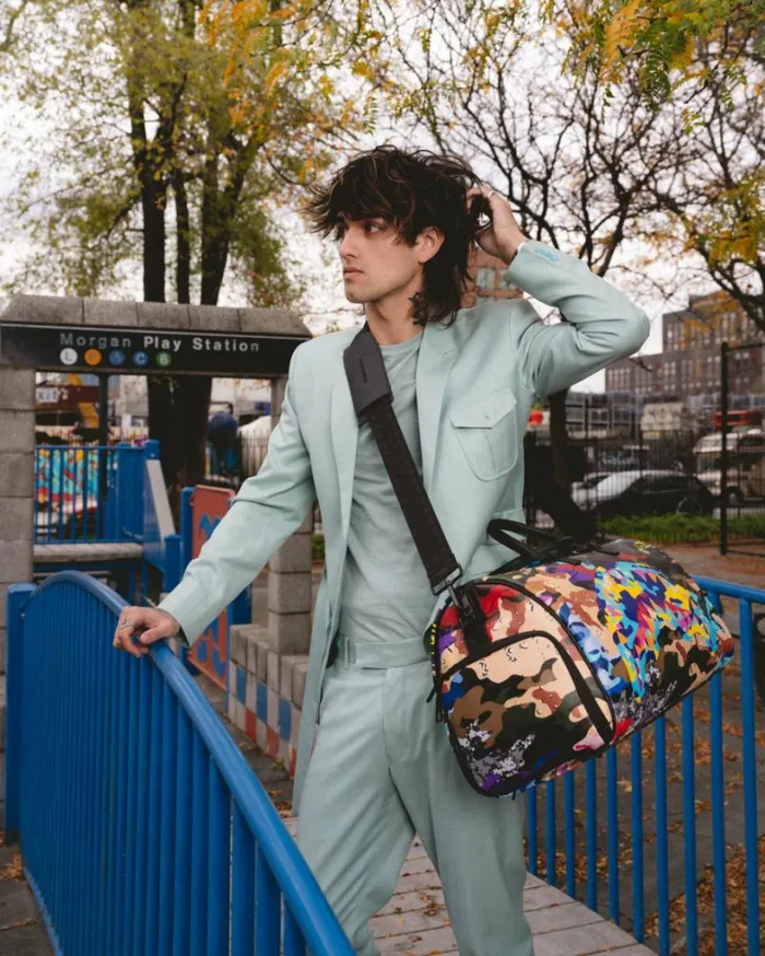 Bags SPRAYGROUND SLICED AND DICED CAMO DUFFLE