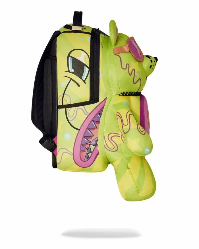 Bags SPRAYGROUND SLIME DIME MONEYBEAR TEDDYBEAR ON BACKPACK