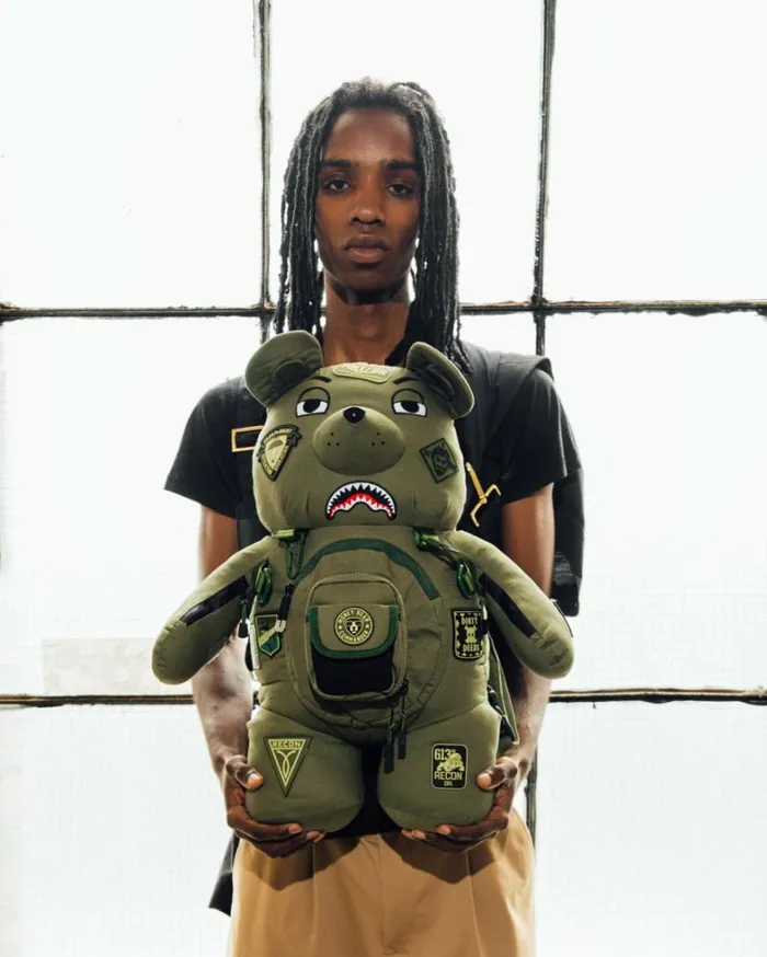 Bags SPRAYGROUND SPECIAL OPS FULL THROTTLE MONEYBEAR TEDDYBEAR BACKPACK