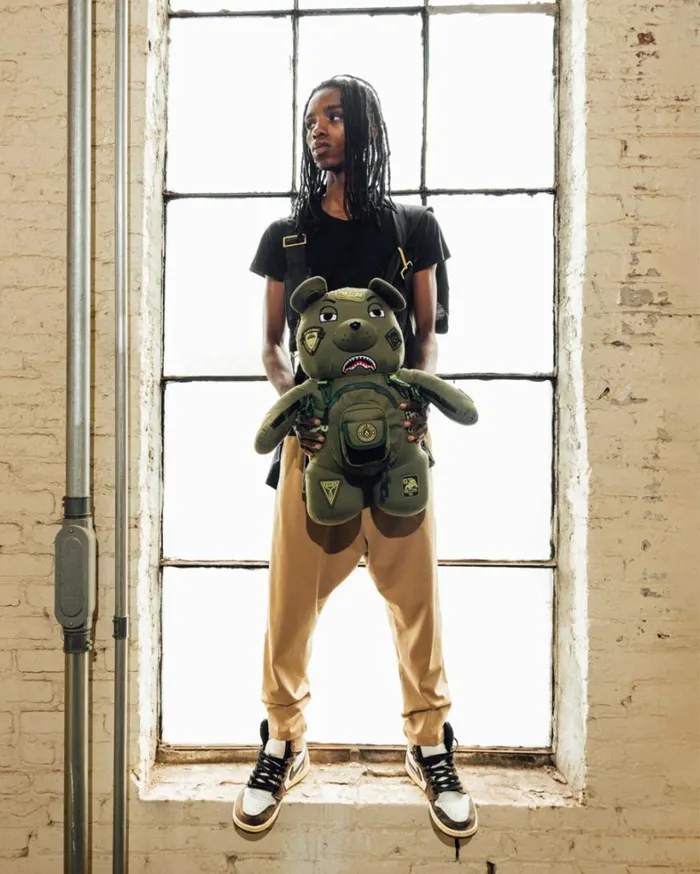 Bags SPRAYGROUND SPECIAL OPS FULL THROTTLE MONEYBEAR TEDDYBEAR BACKPACK