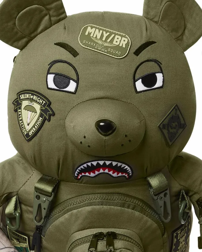 Bags SPRAYGROUND SPECIAL OPS FULL THROTTLE MONEYBEAR TEDDYBEAR BACKPACK