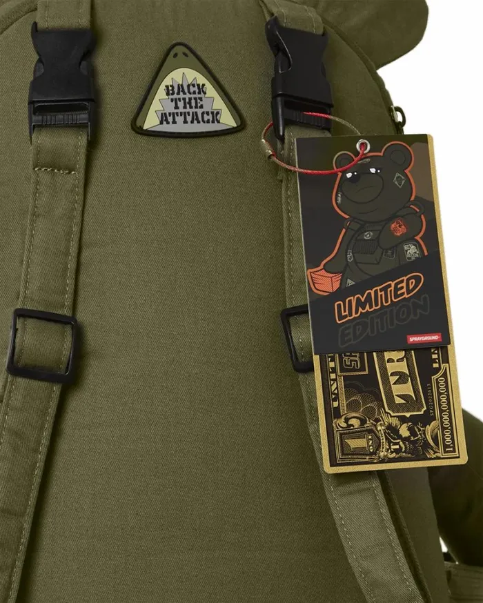 Bags SPRAYGROUND SPECIAL OPS FULL THROTTLE MONEYBEAR TEDDYBEAR BACKPACK