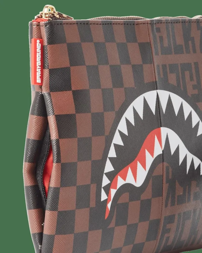 Bags SPRAYGROUND SPLIT THE CHECK CROSSOVER CLUTCH