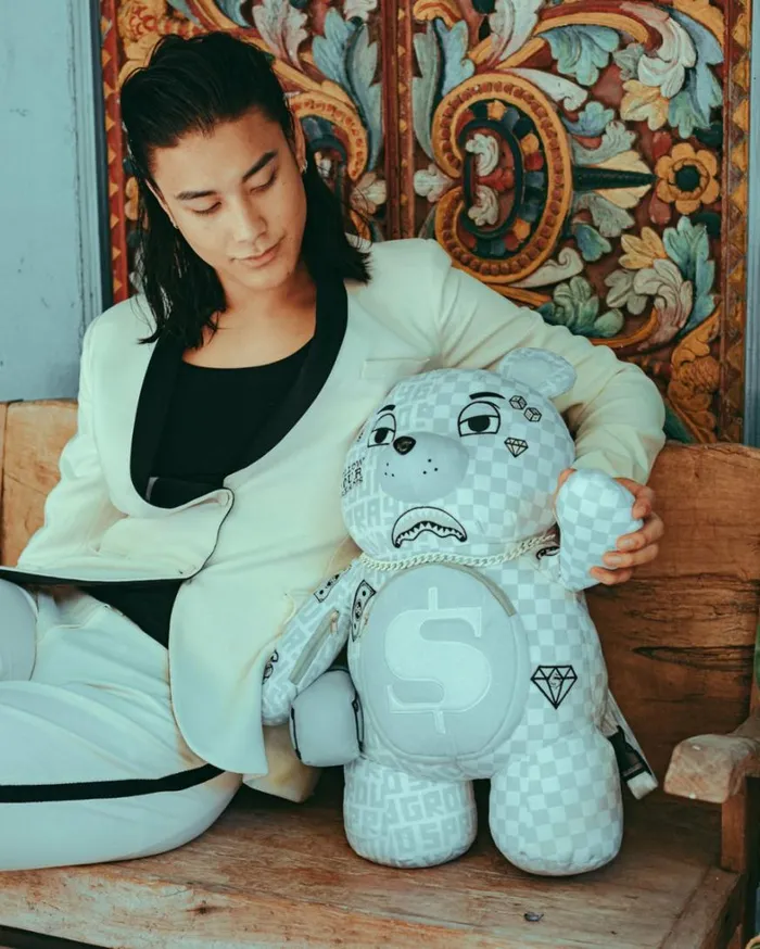 Bags SPRAYGROUND SPLIT THE CHECK PEARL MONEYBEAR TEDDYBEAR BACKPACK