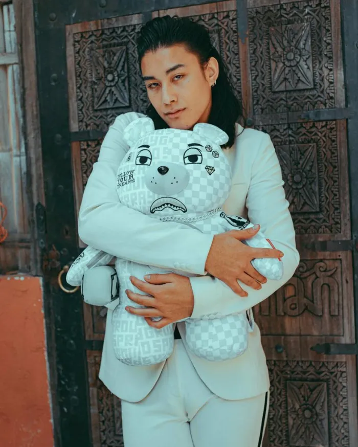Bags SPRAYGROUND SPLIT THE CHECK PEARL MONEYBEAR TEDDYBEAR BACKPACK