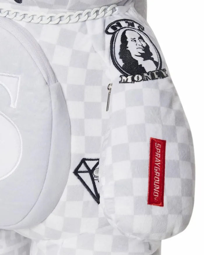 Bags SPRAYGROUND SPLIT THE CHECK PEARL MONEYBEAR TEDDYBEAR BACKPACK